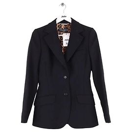Dolce & Gabbana schwarzer Wollblazer Schwarz