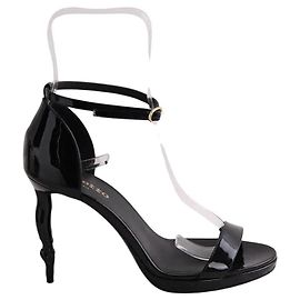 Repetto Black Patent Leather Heels Size 37 Black