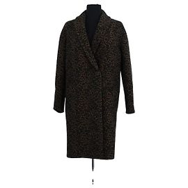 Tara Jarmon brown wool coat Brown