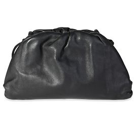 Pochette mini en cuir de veau noir Bottega Veneta Noir