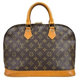 Louis Vuitton Alma Monogram Handtasche Braun
