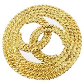 Broche Chanel dorée Doré