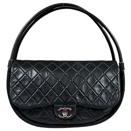 Borsa Chanel Hula Hoop Medium Matelassé Nero