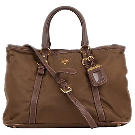 Sac cabas 2-Way Large Prada 2000s Marron