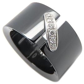 Chaumet Liens Ring Weißgold und schwarze Keramik Andere