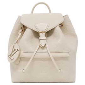 Louis Vuitton Monogram Empreinte Montsouris PM Backpack Cream