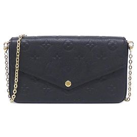 Louis Vuitton Monogram Empreinte Pochette Felicie Preto