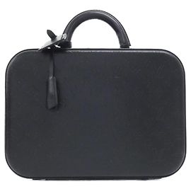 Bolsa Louis Vuitton Monogram Glace Valisette MM Preto