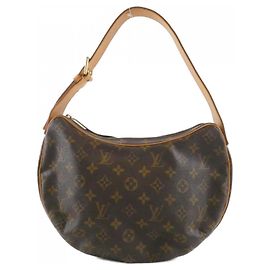 Bolso de Hombro Louis Vuitton Monogram Croissant MM Castaño
