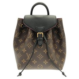 Louis Vuitton Monogram Montsouris BB Backpack Brown Black