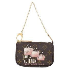 Louis Vuitton Monogram Mini Pochette Accessoires Marrone