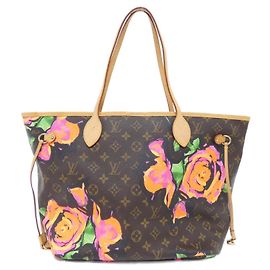 Bolsa Louis Vuitton Monogram Rose Neverfull MM Marrom