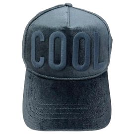 Dsquared2 'COOL' Velvet Baseball Cap Dark grey