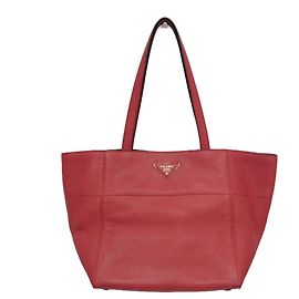 Sac cabas Prada Vintage en cuir Rouge