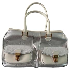 Borsa in pelle Chopard argento e bianca Bianco Silver hardware