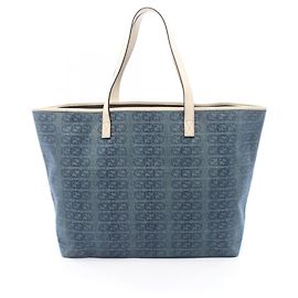 Gucci Interlocking G Tote Bag Weiß Marineblau