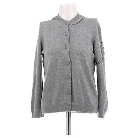 Barrie Grauer Kaschmir-Cardigan mit Details Grau