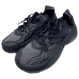 Baskets Lanvin noires en polyester taille 42 Noir