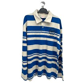 Autre Marque Polo de rayas de algodón azul HOTEL GRAND AMOUR Azul