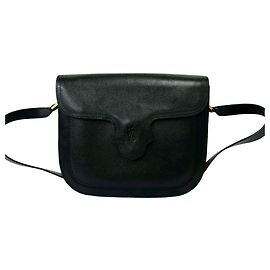Borsa a tracolla in pelle vintage Yves Saint Laurent Nero