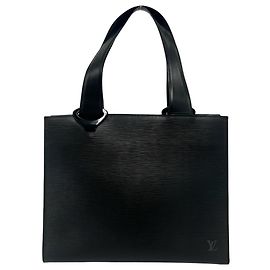 Sac cabas Louis Vuitton en cuir Epi Gemmo Noir
