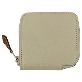 Hermès Hermes Azap Compact Silk Coin Case White