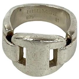 Hermès HERMES Vintage Cassiopeia Ring Silvery