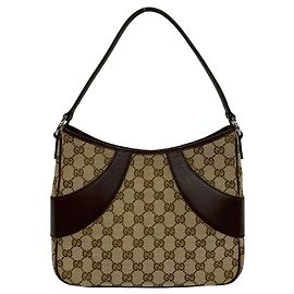 Gucci GG Pattern Mini Tote Bag Brown