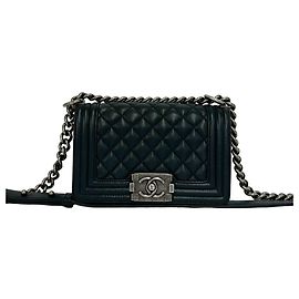 Borsa a tracolla Chanel Boy Chanel Coco Mark Nero