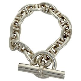 Hermès Hermes Chaine d'Ancre MM 13-Link Charm Bracelet Prata