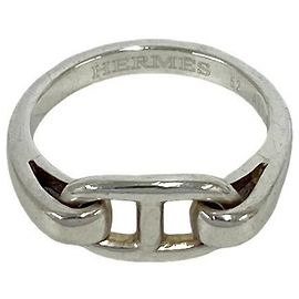 Hermès Hermes Chaine d'Ancre Enchainée Ring Silvery