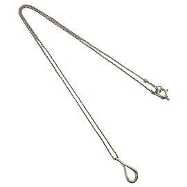 Tiffany & Co Collana Tiffany Vintage Open Teardrop Argento