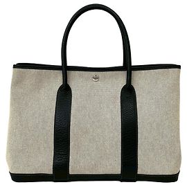 Hermès Sac cabas Hermes Garden Party PM Marron Noir
