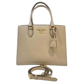 Prada Saffiano Soft Tote Bag Beige
