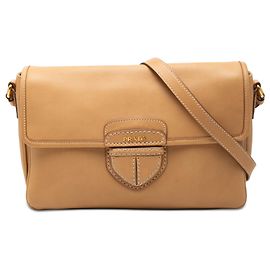 Prada Borsa a tracolla City Calf marrone con patina Marrone Marrone chiaro