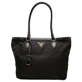 Prada Black Tessuto Tote Black