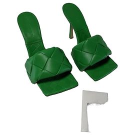 Bottega Veneta Sandales The Lido Lagoon Grass Vert Vert