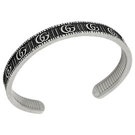 Pulsera rígida Gucci GG Marmont en plata Plata