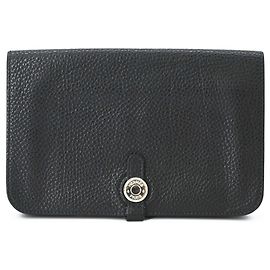 Hermès Marsupio e portafoglio bi-fold HERMES Dogon Nero