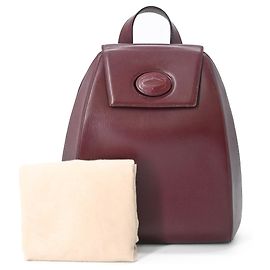 Cartier Must Line Leather Backpack Dark red