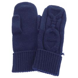 Hermès Hermes Navy Cashmere Gloves Navy blue