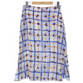 Gonna in seta Marni Blu