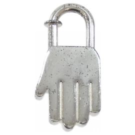 Chaveiro Hermès HAND Cadena Prata