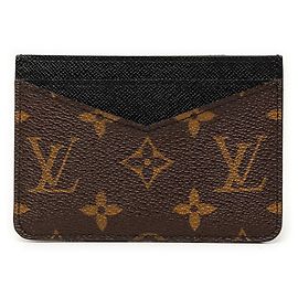 Tarjetero Monogram Macassar Louis Vuitton Castaño Negro Monograma