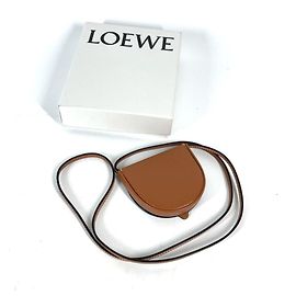 Carteira de moedas em couro marrom Loewe Marrom