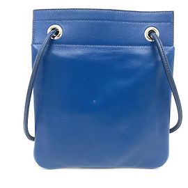 Hermès Bolsa de ombro pochette de couro Aline Hermes Azul