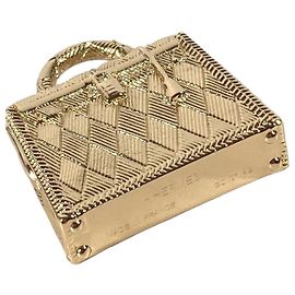Hermès Collier pendentif en or Hermes Doré