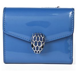 Bulgari Bvlgari Serpenti Forever Trifold Wallet Blue