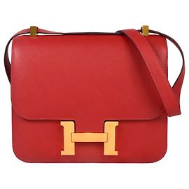 Borsa a tracolla Constance Hermès in rosso Rosso