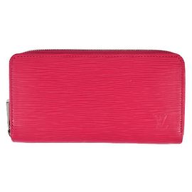 Louis Vuitton Zippy Epi Rose Pondicherry Wallet Pink